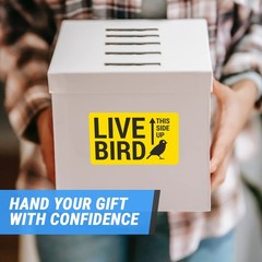 Officesmartlabels Live Bird Labels 5 X 3 – 300 Labels Live Bird Stickers