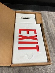 SLA2RW, EXIT SIGN AC, LED, 2 Sided, Red & White, #4004H108PR8