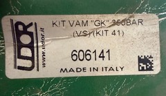 UDOR 606141 Kit 41 GK 350 Bar VS Valve Repair Kit Genuine OEM Made in Italy