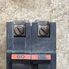 Federal Pacific FPE 2 Pole 60 Amp Stab Lok Circuit Breaker – Red Handle
