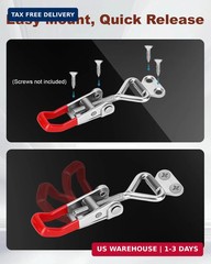 2 Pack Adjustable Toggle Latch 4001, Quick Release Toggle Clamp with 220lbs Capa
