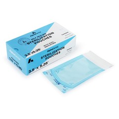 200 3.5″ x 5.25″ Sterilization Pouch Self Sealing Autoclave Bags for Dental, …