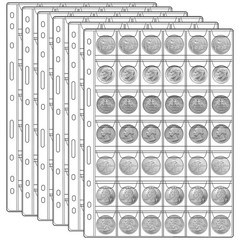 1050 Pockets Coin Sleeves, 25 Sheets Holders for Collectors Plastic…