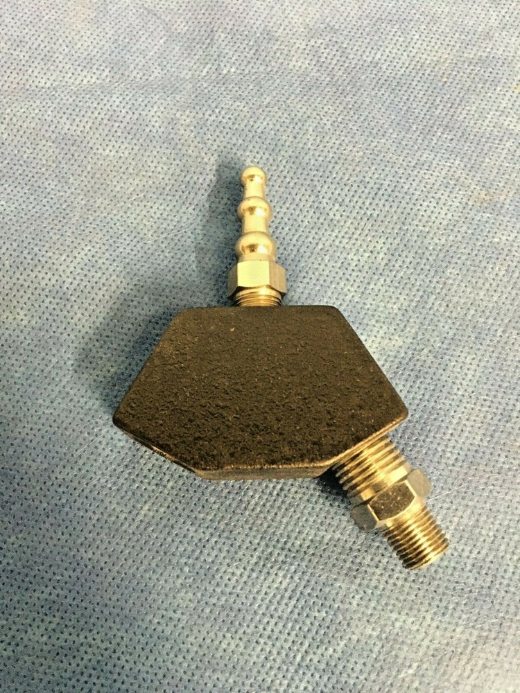 Medical “Y” Block Assembly/Flowmeter splitter w 1/4” NPT Male and top attachment