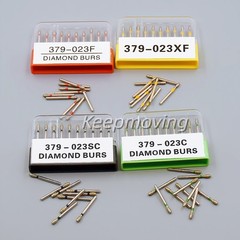 7Type Dental Burs Diamond Round End Taper Football Long Ball High Speed 379 368