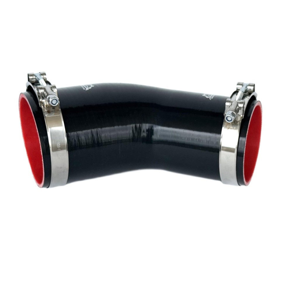 3.5″ to 4″(89-102mm) 45° Elbow Coupler Silicone Reducer Hose With Stainless