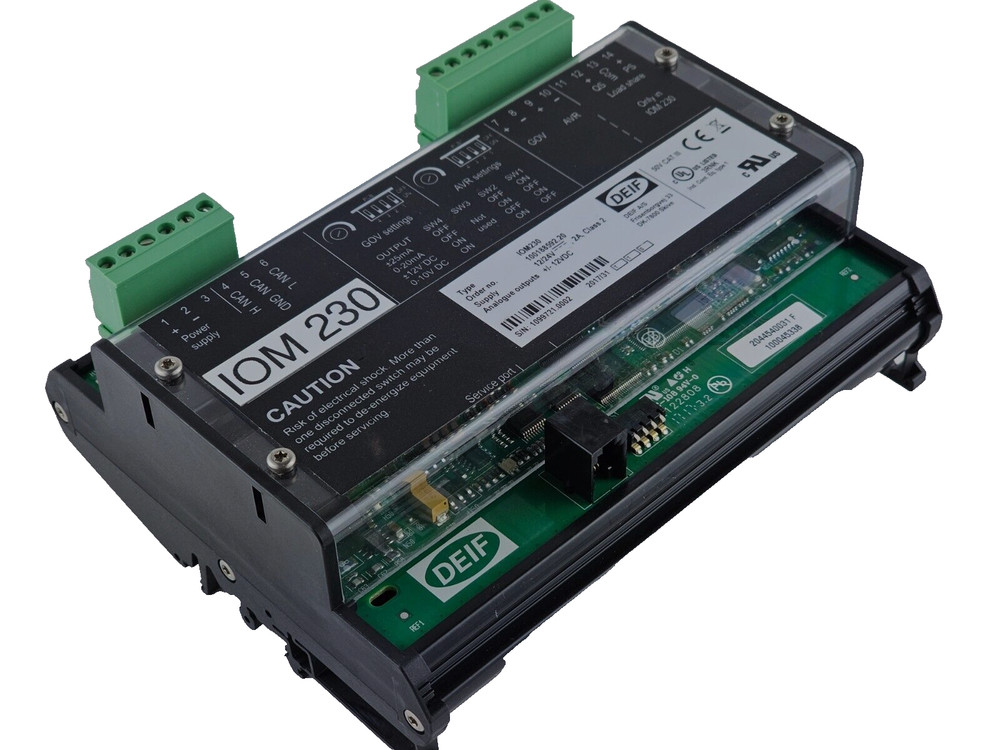 DEIF IOM-230 Analog Interface Generator Controller, 12/24VDC IOM230