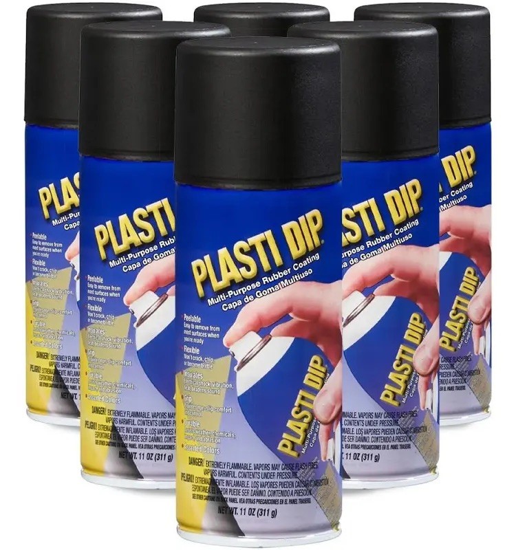 Plasti Dip MATTE Black 11oz Spray Cans Case of 6