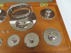 W & LE Gurley Class P Range: 1/32oz – 101lb Weight Set in Wood Case NR63