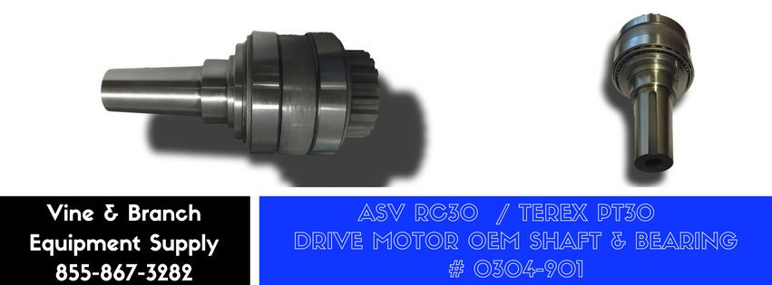 DRIVE MOTOR BEARING W/ SHAFT FOR ASV / TEREX RC30 / PT30