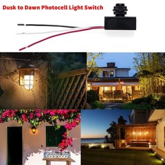 DC 8-50V Photoelectric Switch – 12V/24V/36V/48V Photo Sensor, Dusk to Dawn Au…