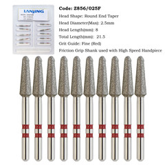 Multi-use Zirconia Adjustment Diamond Burs Egg Football Round End Taper 856 850