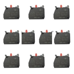 10Pack ZBE 102 Single Contact Block Silver Alloy Screw Clamp Terminal 1NC ZBE102
