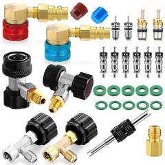 28 Pcs R1234yf to R134a Adapter with Valve R134a Quick Coupler Adapter Can Ta…