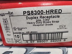 PS8300-HRED Duplex Receptacle 20A 125V Hospital Grade. Box Of 10
