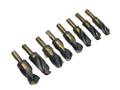 8 pcs Large Silver and Deming Industrial Cobalt Drill Bit Set 1-1/16” to 1-1/2”