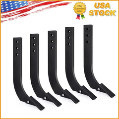 5 Pack Box Blade Shank 16” Ripper Shank 3 Holes w/ Removable Tapered Teeth&Pins