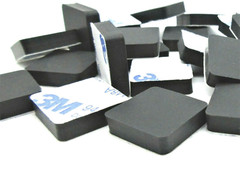 1″ Sq Rubber Feet Electronics Laptops Boomboxes Vintage Radios Video Console