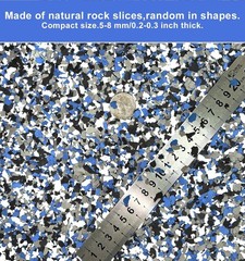 Epoxy Floor Flakes, 454g/1Lb Chips Flakes 16 Ounce (Pack of 1), Blue