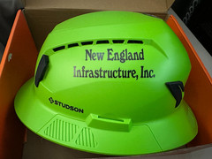 BRANDED Studson SHK-1 Vented Full Brim Class C Type II – Green Safety Helmet