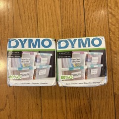 DYMO Multi Purpose Labels 1000 Labels Peel and Stick Rolls, Lot of 2