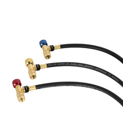 MalcoEdge SS3614516 Safe Seal 3-Piece HVAC Hose Set |36-Inch with 1/4 x 5/16