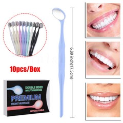10PCS Dental Double Sided Anti-fog Mouth Mirror Oral Mirrors DL