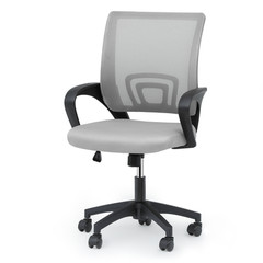 Adjustable Height Computer Home Office Ergonomic Desk Mesh Chair Light Grey
