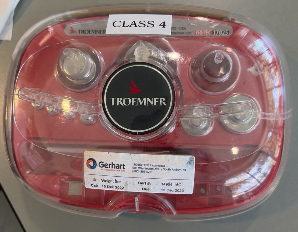 Troemner Precision Calibration Weight Set 200g to 1mg (See for Missing Scales)
