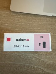 3.4×12 mm Anthogyr Axiomx3 implant