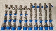 Lot 40 New SSP ISSG4 Stainless 1/4″ Tube Union Elbows Fittings Griplok Swagelok