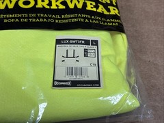 OCCUNOMIX Premium Hi-Viz Flame Resistant Pullover Hoodie LARGE Type R Class 3