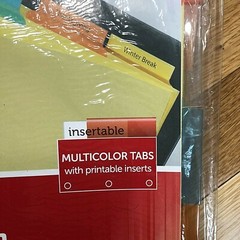 Lot of 11 Sets Office Depot Insertable 5-Tab Dividers, 55 Total Item 315-465 NEW