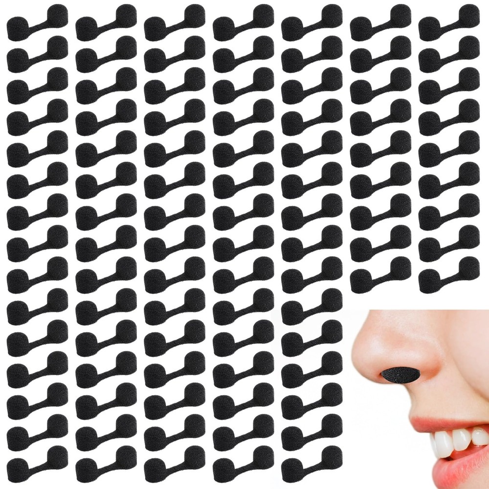 100 Pieces Nose Plug Filter Disposable Nose Dust Filters Nostril Filters Spray