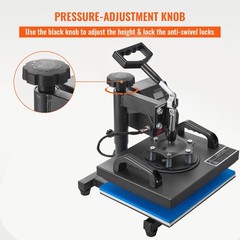 Digital Heat Press Machine T-shirt Sublimation Printer Transfer Pressing 12X10″