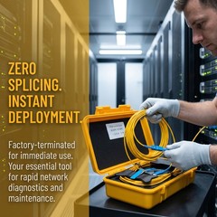 SC/APC-SC/APC OTDR Launch Cable Fiber Optic Test Box Single Mode 150m/1000m