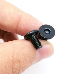 Stainless Steel Hexagon Hex Socket Ultra Thin Flat Wafer Head Screw Bolt Black