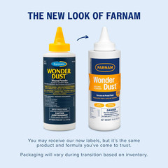 Farnam Wonder Dust Wound Powder, Blood Coagulant for Horses and Show Stock, for
