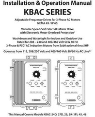 KB Electronics KBAC-29 10001 AC motor control 230v 1ph input 3HP 9A 230v 3ph out