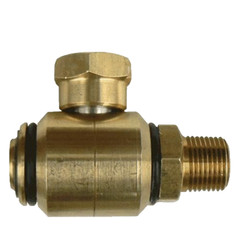 90° Swivel Hose Reel, Boom Swivel Brass 3/8 M x 3/8 F, 3000 PSI