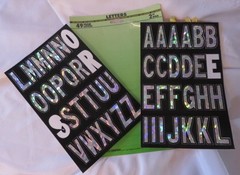 NEW Hy-Ko Vinyl Numbers and Letters Different sizes-Self Adhesive Lot-over 400!