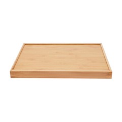 Bamboo Serving Trays 4pcs Modern Kitchen Trays For Hold Fruits Cakes Drinks