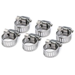 U.S. Solid 3pcs Brass Hose Barb Reducer Fitting Kits With 6 Clamps 1/4″ To 1/8″