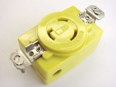 Bryant 70520-FRCR Corrosion Resistant 2P/3W 125V 20A Locking Receptacle L5-20R