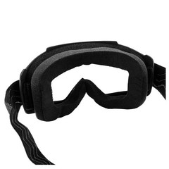 Birdz Skylark Motorcycle Goggles Removable Face Mask Black Frames Clear Lens
