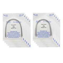 100pcs Orthodontic Arch Wire Niti Round Rectangular Super Elastic Natural Arcos