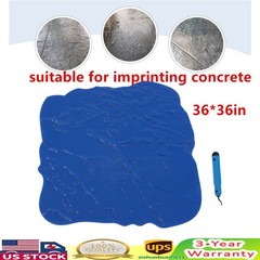 36″ X 36″ Slate Stone Texture Decorative Concrete Cement Stamps Mats Blue