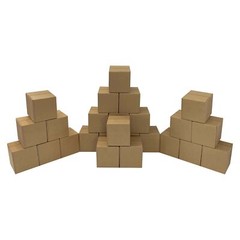 UOFFICE Corrugated Boxes 6″ x 6″ x 6″ Cube Boxes – Bundle of 25