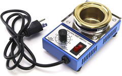 Solder Pot, 150W 110V, 50Mm Soldering Bath Titanium Plate, Capacity 500G 200-450