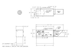Direct Gas Fired Heated Make Up Air Unit – 1200 CFM